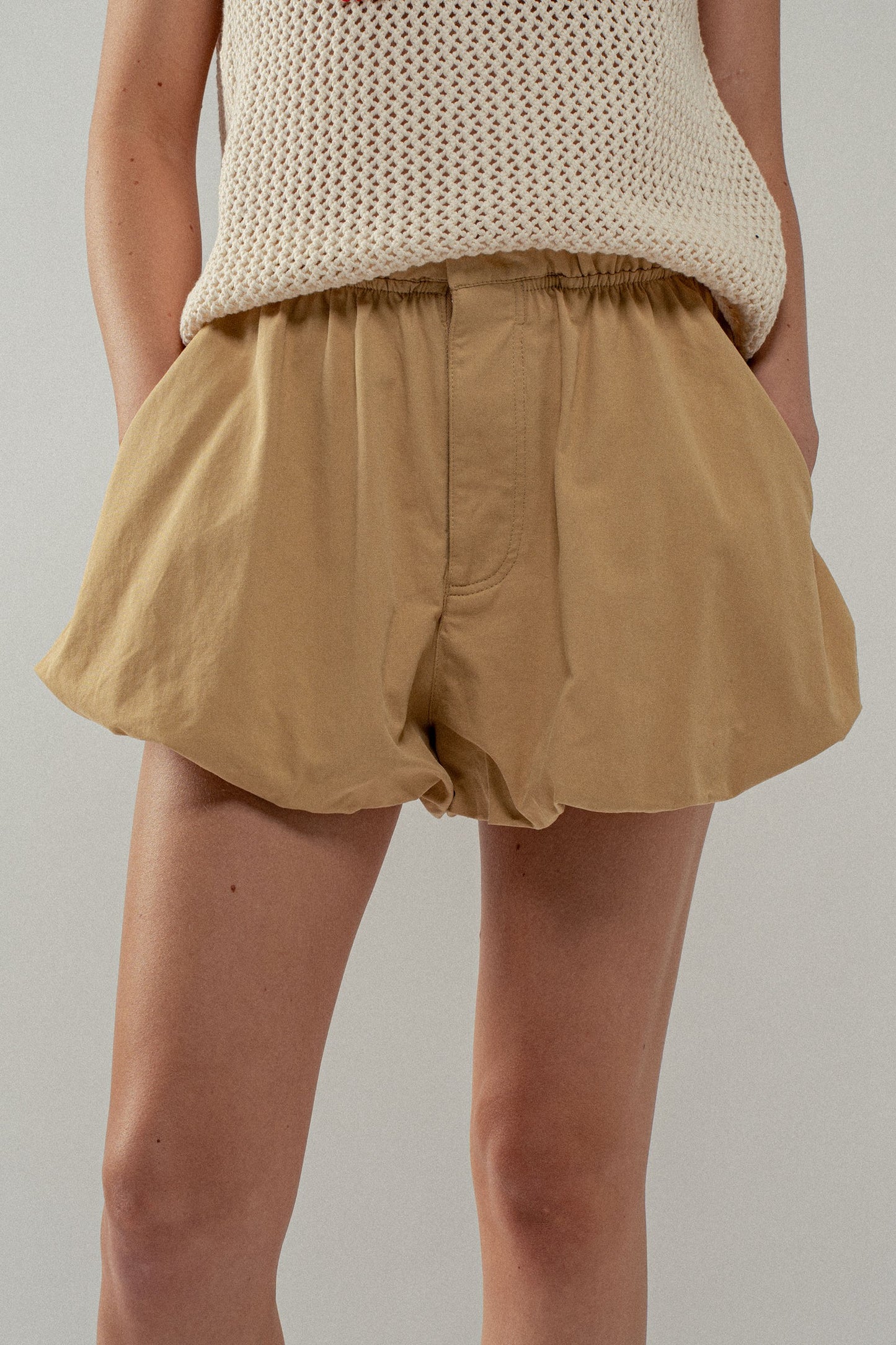 Lined Khaki Breeze Summer Shorts