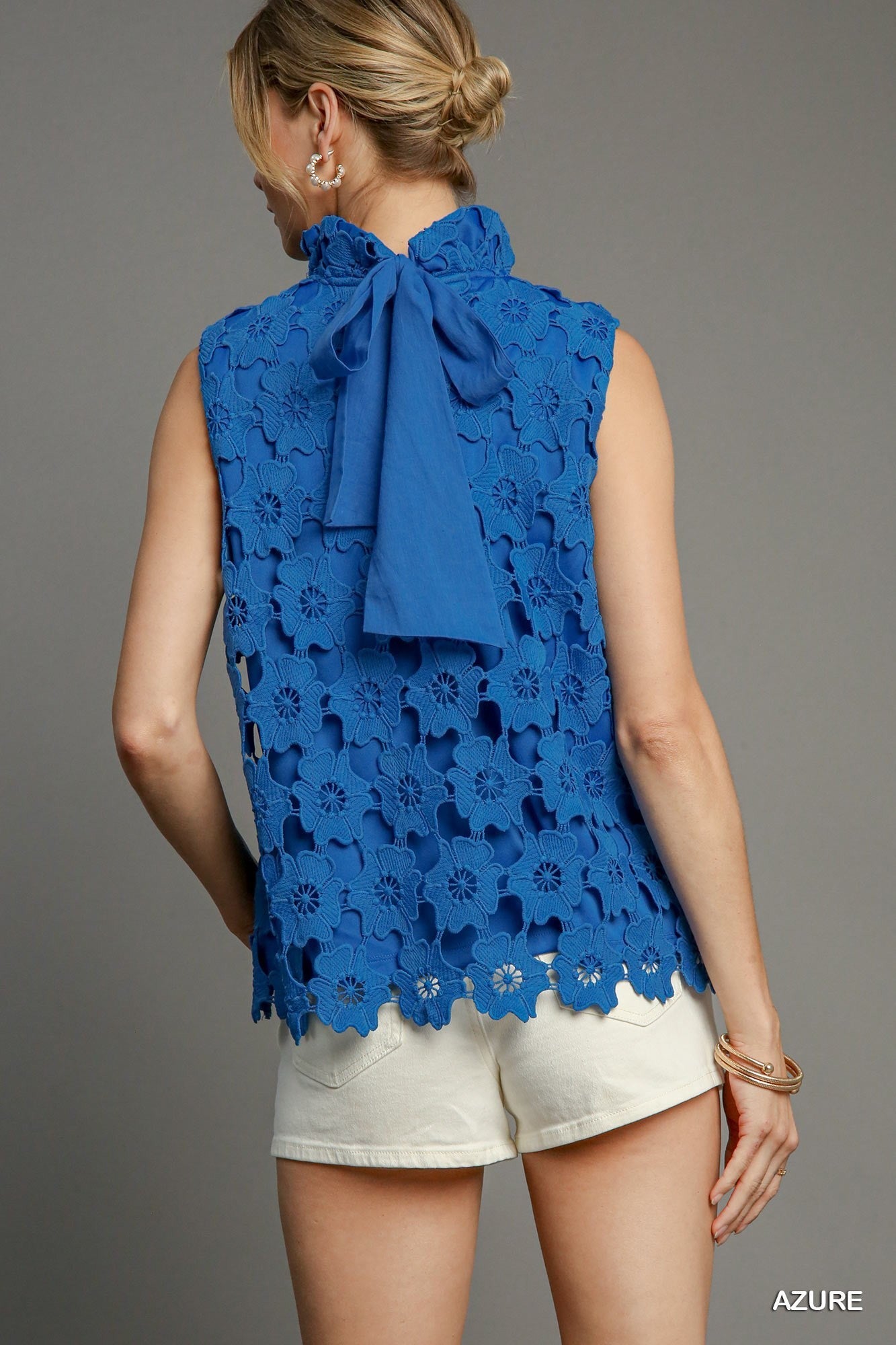 Suzette Floral Neck Tie Halter Top