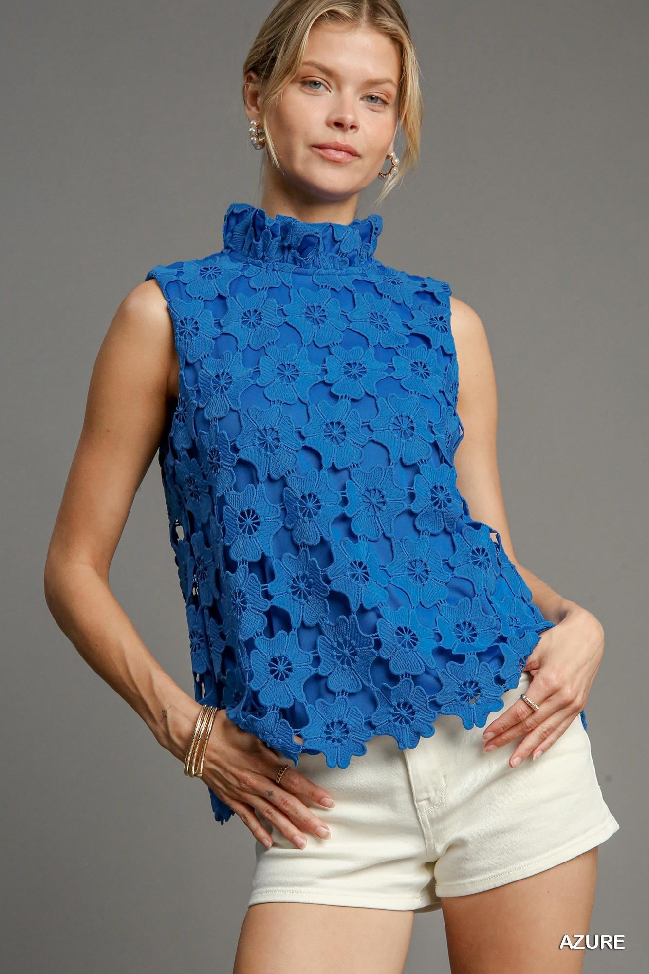 Suzette Floral Neck Tie Halter Top