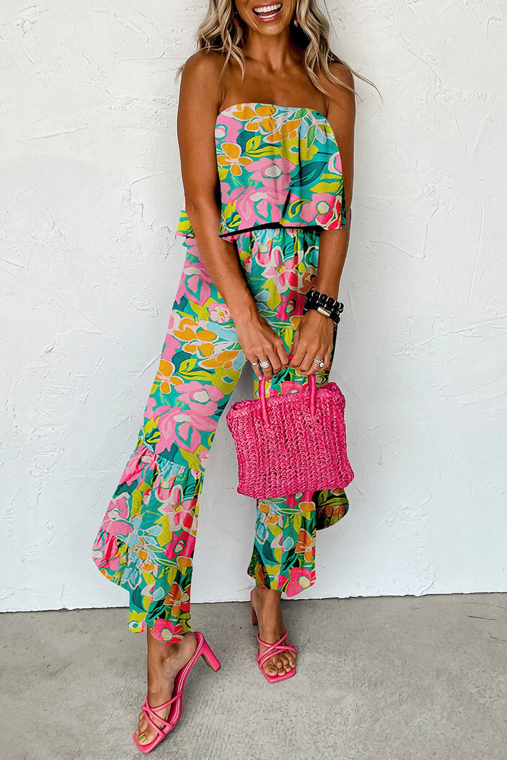 Mixed Tropical Jumpsuit Preorder Ships 5/15