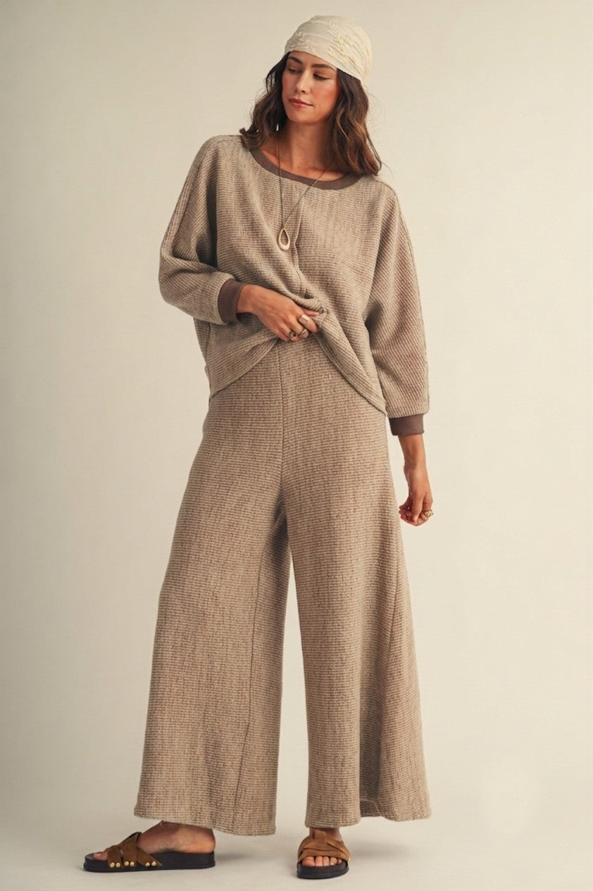 Serene Escape Relaxed Wide Leg Pant Set PREORDER