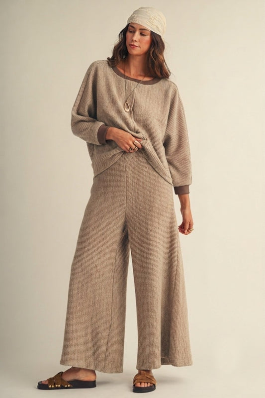 Serene Escape Relaxed Wide Leg Pant Set PREORDER