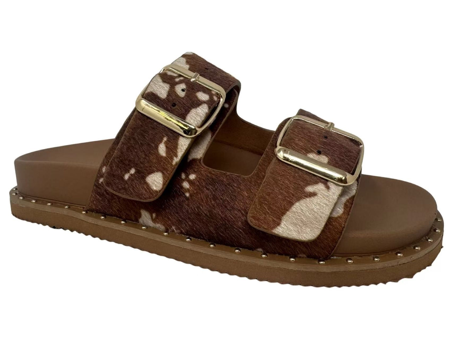 Cow Print Sandal
