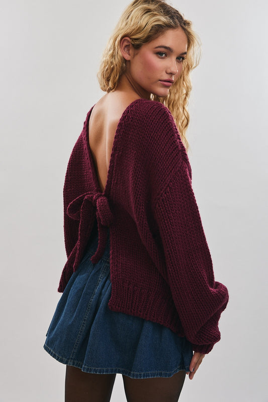 Tie-up Knit Cardigan PREORDER 10/30