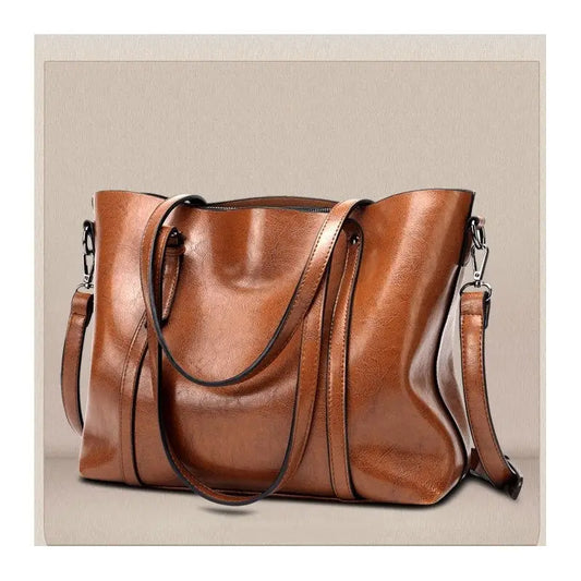 oil rubbed Leather Tote