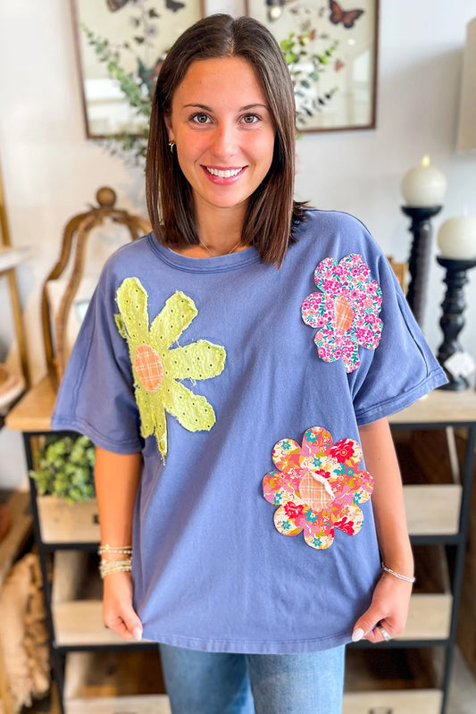 Flower Patchwork Top
