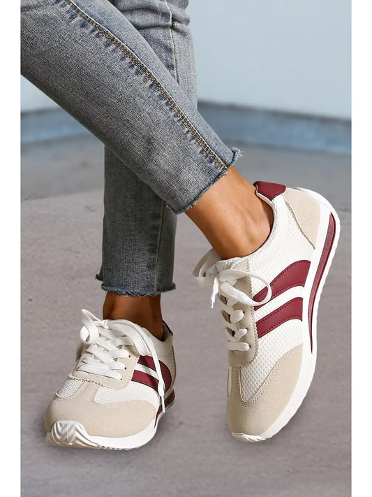 Burgundy Track Sneaker