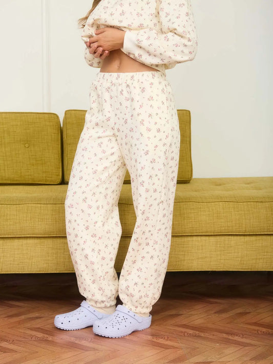 Floral Cuffed Jogger