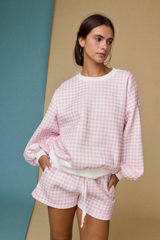 Gingham Lounge Set 3 COLORS