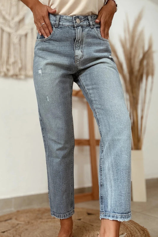 Beau Blue Ankle Jean with stretch