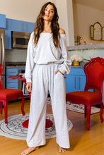 Load image into Gallery viewer, Gathered Waist Open Back Wide leg Jumpsuit PREORDER

