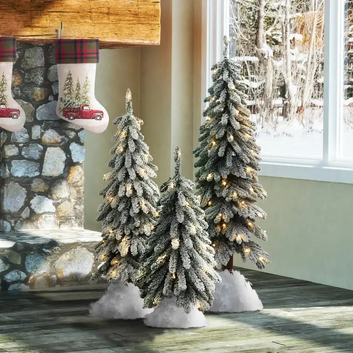 3 Foot Lightly Flocked Alpine Tree Coco+Home