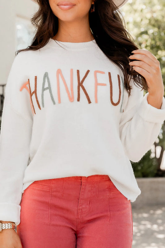 Thankful Knitted Sweater