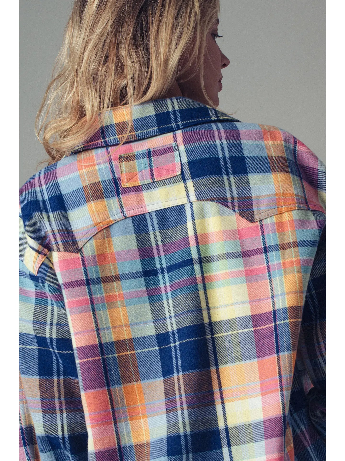 Plaid Snap-Front Western Shirt