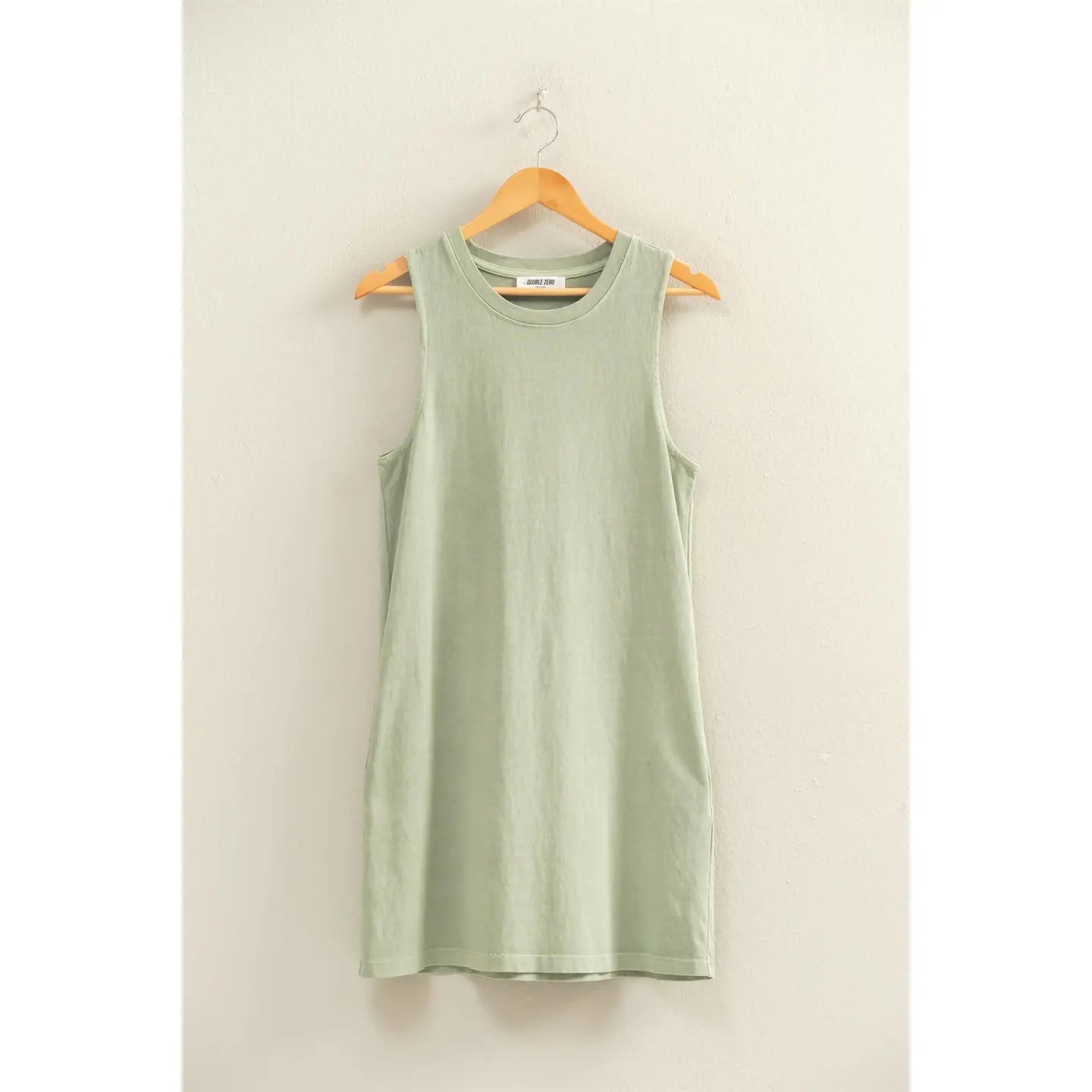 Pigment Dyed Sleeveless Mini Dress
