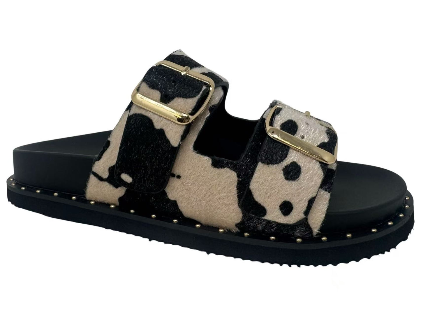 Cow Print Sandal
