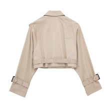 Load image into Gallery viewer, Cropped Trench Jacket
