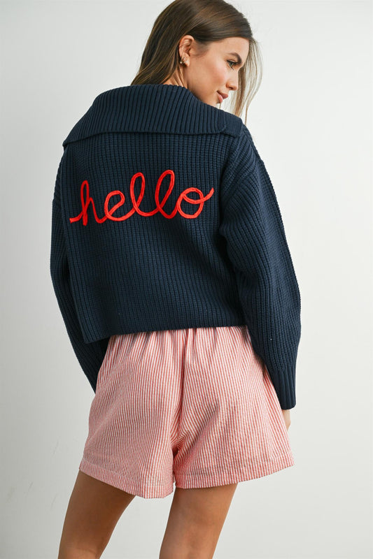Sailer Hello Navy Sweater