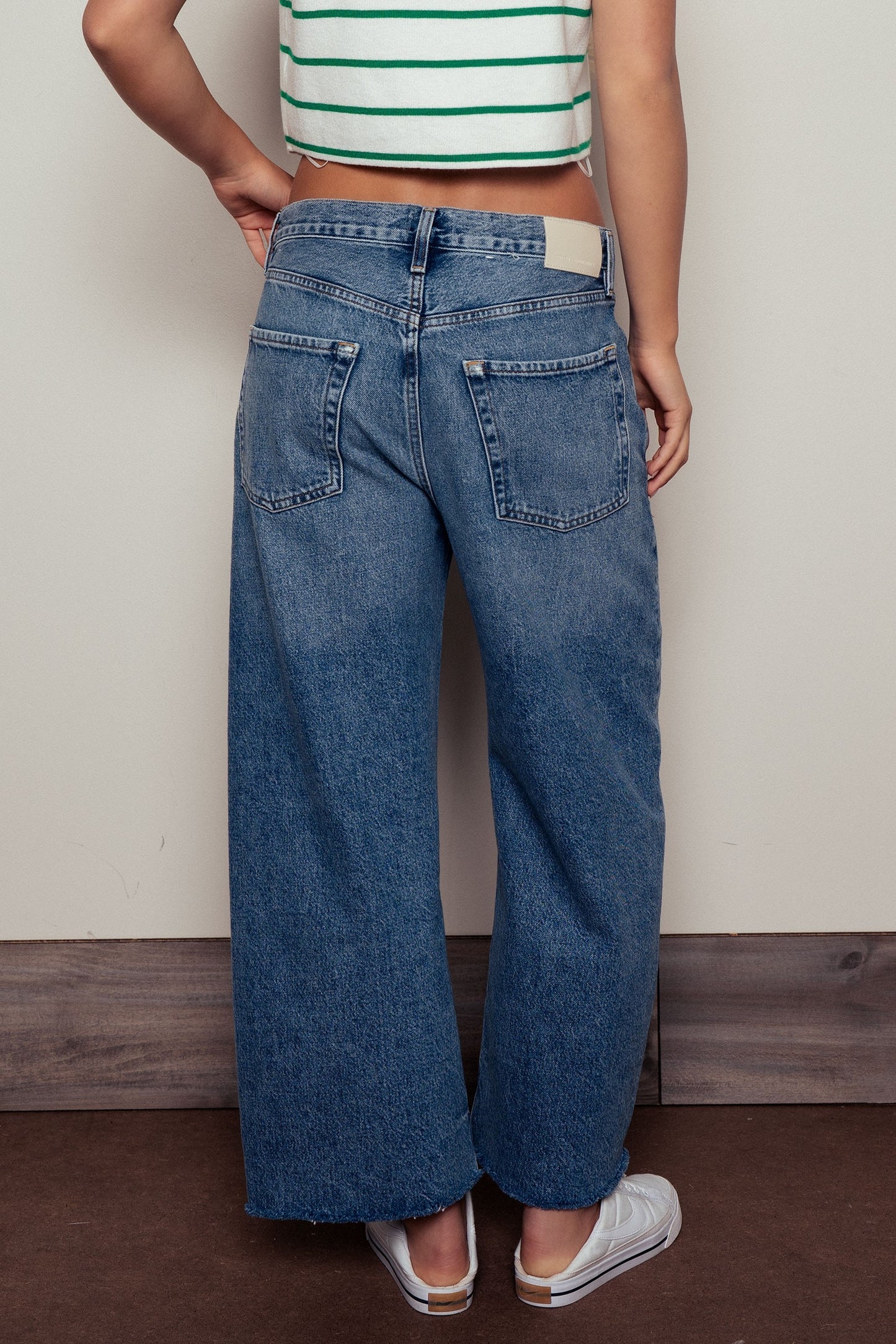 Wide Leg High Waist Denim Jeans