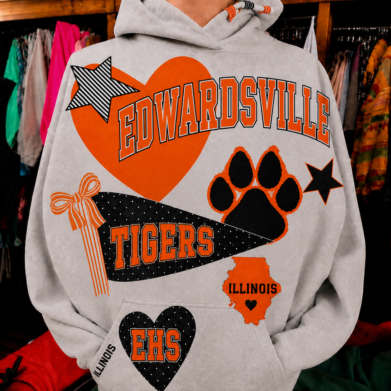 Custom High school college hoodie PREORDER shipping available 8/6
