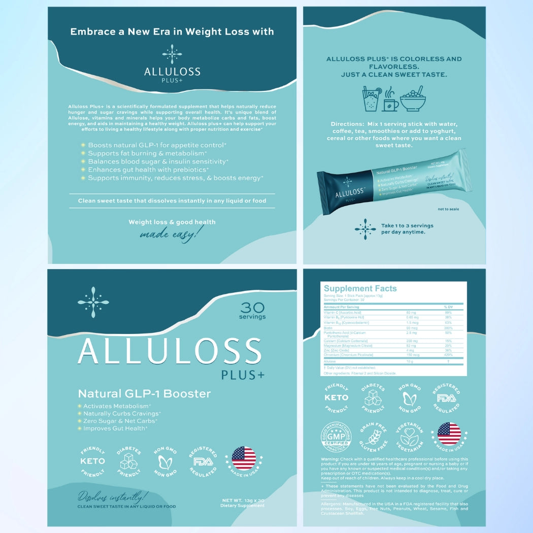 Alluloss GLP-1 Premium Powder For Ultimate Weight Control
