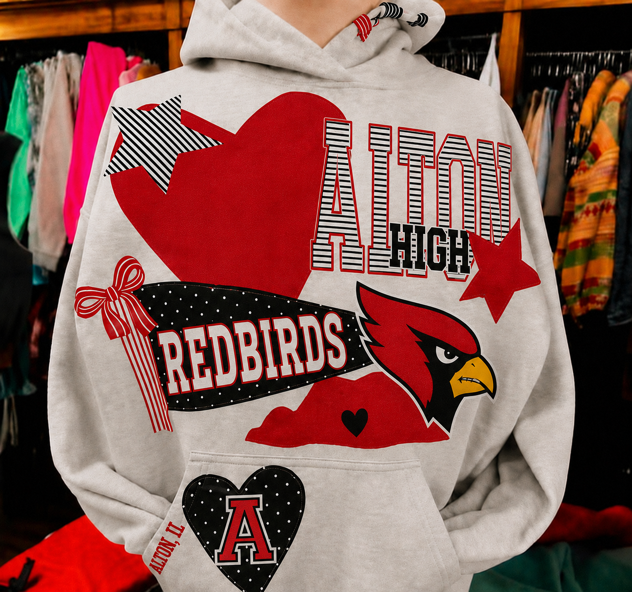 Custom High school college hoodie PREORDER shipping available 8/6