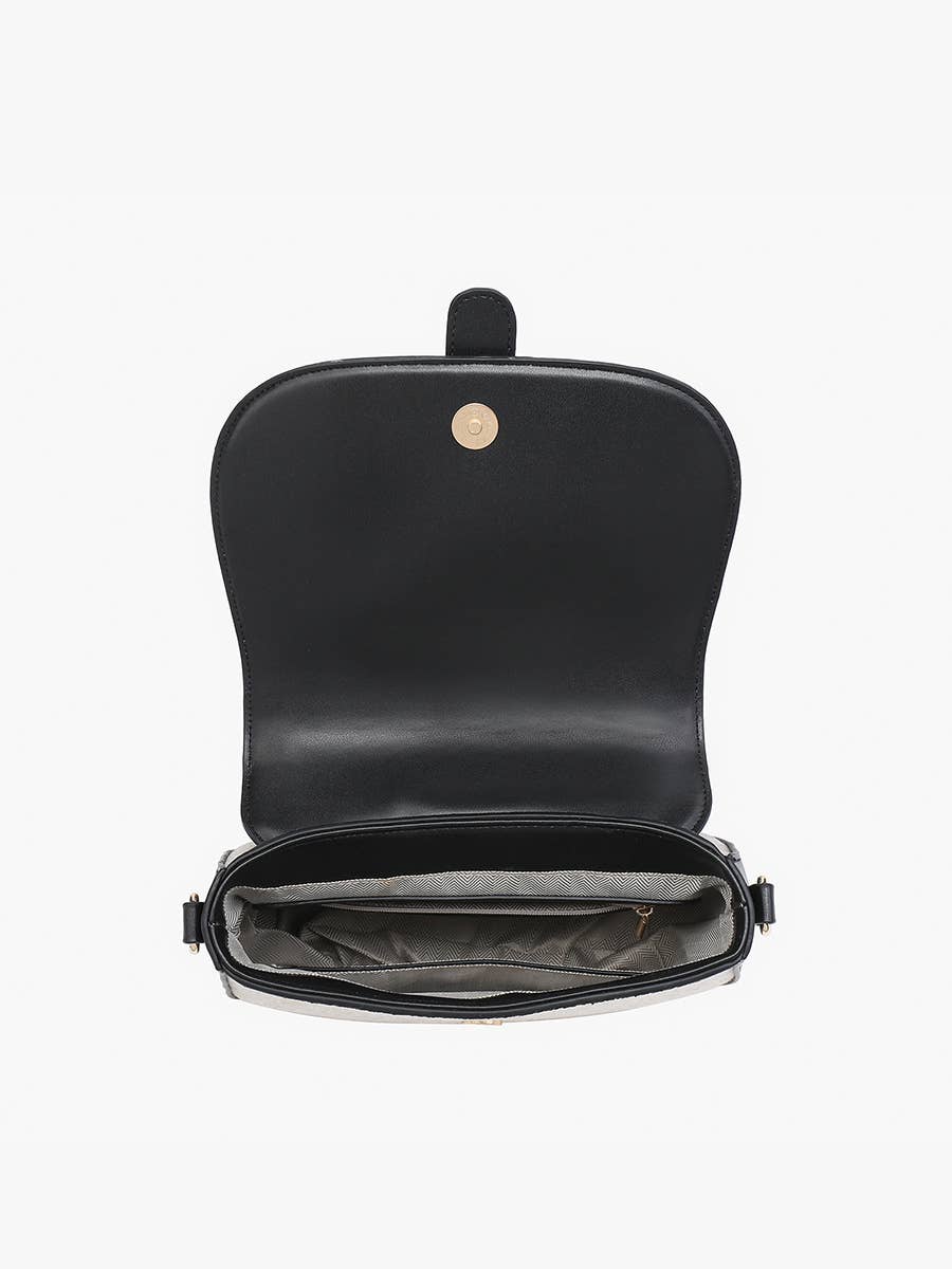 M2588 Vanna Woven Contrast Crossbody